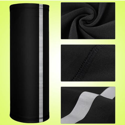 SATINIOR 4 Pcs Neck Gaiter Face Mask for Men, High Vis - color: Classic Colors
