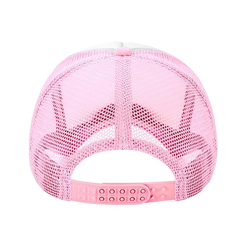 Funny Trucker Hats for Women Country Women's Trucker Hats Breathable Mesh Summer Caps Adjustable Pink Hats - color: Daddy Needs a Beer