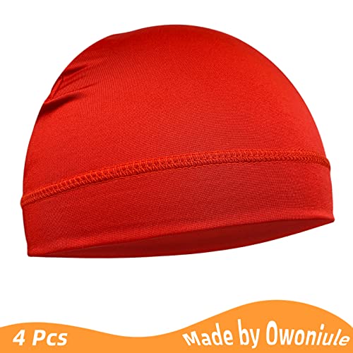6 Pcs Skull Cap Sweat Wicking Helmet Liner Breathable Cycling Beanie Running Sports Hat Cooling Head Wraps for Men - color: Colorful Pack