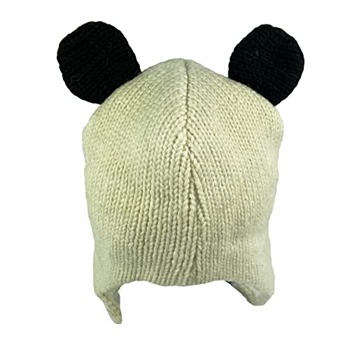 Agan Traders Animal Hat Cap Wool Fleece Lined Trapper Beanie Multi-Functional Set Girls Boys Adult - color: Panda