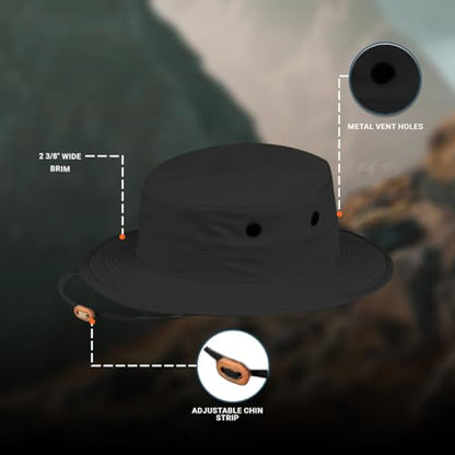 Tactical Boonie Hat - color: Black, size: 7 3/4