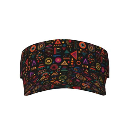Unisex Adjustable Sports Sun Visor - color: Pattern