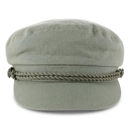 Unisex Greek Fisherman Hat 100% Cotton Sailor Cap Nautical Fiddler One Size - color: Black