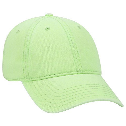 OTTO 6 Panel Low Profile Garment Washed Superior Cotton Twill - color: N. Green