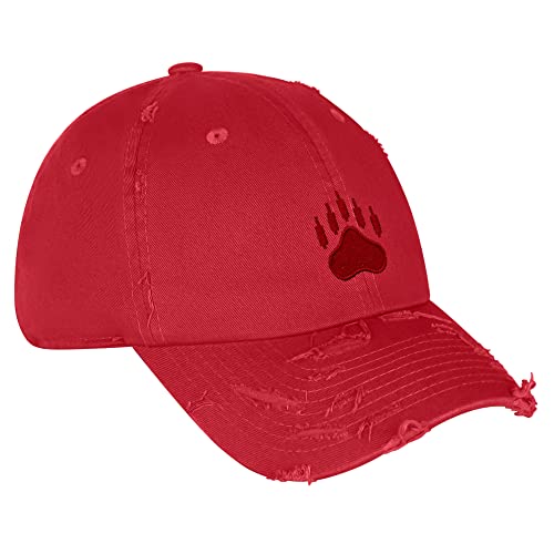 JPAK Bears Vintage Dad Hat Embroidered Cap NASDAQ Symbol Stocks - color: Red