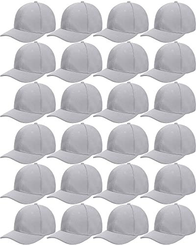 Handepo 24 Baseball Caps Adjustable - color: Grey