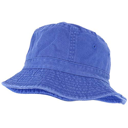 Armycrew Pigment Dyed Washed 100% Cotton Unisex Bucket Hat - color: Indigo