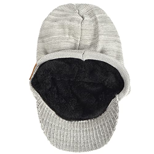 VECRY Men's Oversize Slouch Beanie Slouchy Skullcap Large Baggy Hat - color: Visor-pale
