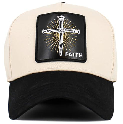 KBETHOS Praying Hands Rosary Dad Hat Baseball Cap Unconstructed Polo Style Adjustable Unisex - color: Natural Black Faith Snapback