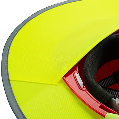 UNCO- Hard Hat Sun Shield, Full & Standard Brim Mesh Sunshade - color: Yellow, size: 1 Pack