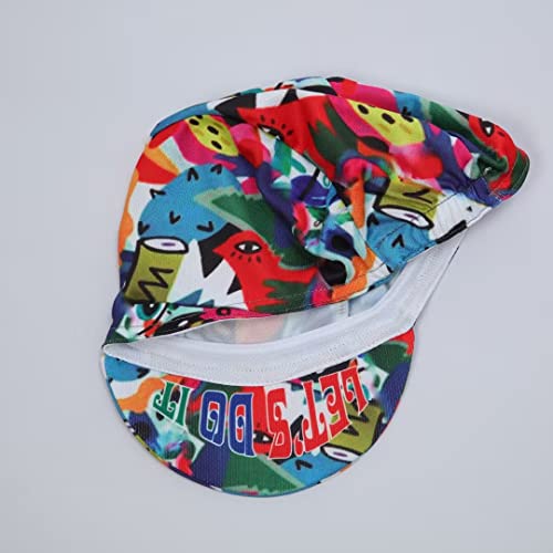 Funny Cycling Cap - Polyester Cartoon Cycling Hat-Under Helmet - Cycling Helmet Liner Breathable&Sweat Uptake - color: Kkk