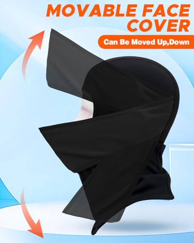 Ski Face Shiesty Mask Thermal Winter Balaclava for Men Women-Face Covering Mask for Cold Weather Skiing Motorcycle Fishing - color: Black