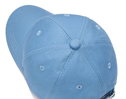 Edoneery Kids Baseball Hat, Adjustable Cotton Cap - color: Blue, style: 3-8 Years