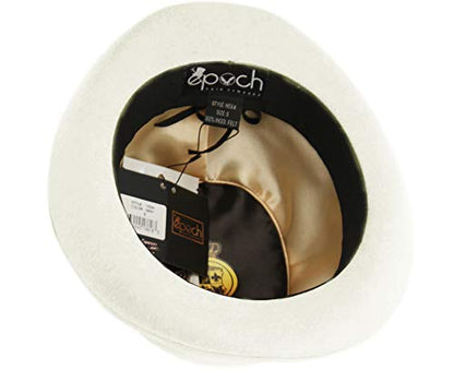 EPOCH Men's Wool Felt Derby Hat - color: Ivory, size: Medium