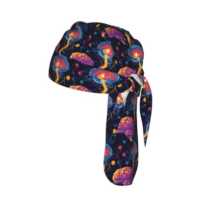Adjustable Cycling Cap, Quick Dry Sports Bandana Skull Cap Helmet Liner - color: Human Brain Neurology Brains Cells