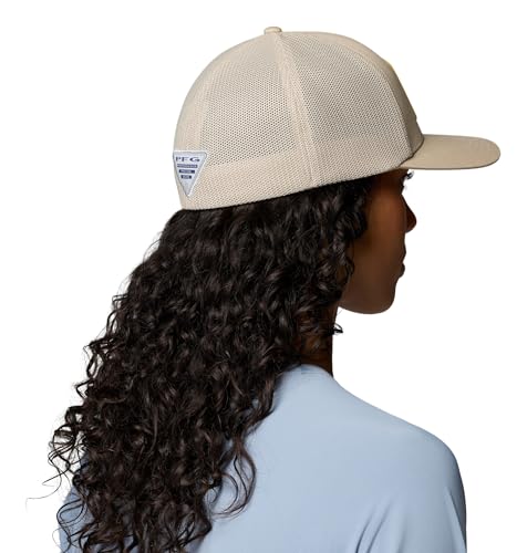 Columbia Unisex PFG Patch Mesh Ball Cap - color: Ancient Fossil/Spin Flyer, size: Small-Medium