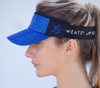 Sparkle Headsweats Running Visor - color: Royal Blue