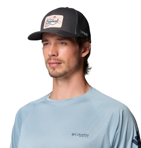 Columbia Unisex PFG Patch Mesh Ball Cap - color: Shark/the Original, size: Large-X-Large