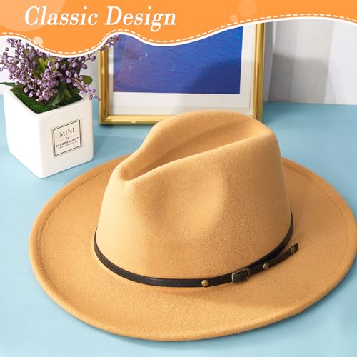 Hercicy 6 Pcs Fedora Hats for Women Men - color: Elegant Colors