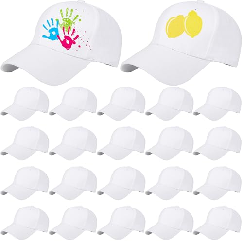 22 Pcs Adult Cotton Baseball Hat Solid Color Baseball Caps Adjustable Blank Golf Cap Plain Ball Hats Bulk for Unisex - color: Color Set 1