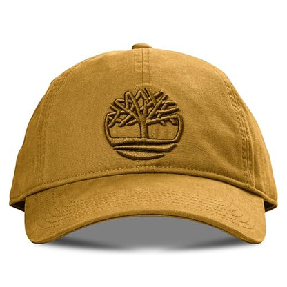Timberland Soundview Baseball Cap for Boys 7-14, Cotton Canvas, Adjustable, Lightweight & Durable, One Size - color: Wheat (Brown)