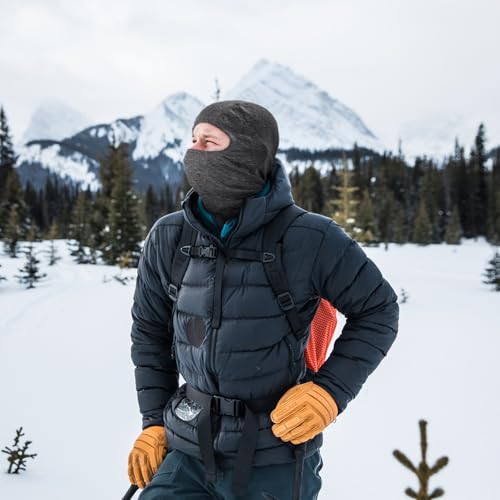Summer Cooling Balaclava UPF 50+ Full Face Cover Lightweight for Men Women - color: Grey
