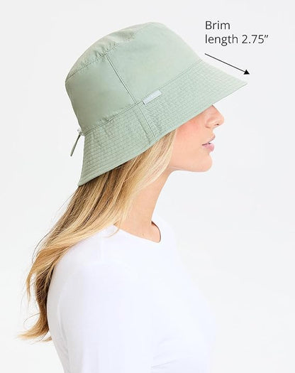 Solbari Unisex Bondi Bucket Hat UPF 50+ - color: Sage Green, size: Large-X-Large
