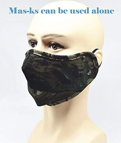 Camouflage Winter Bomber Trapper Hats Ushanka -Men Women Russian Trooper Ear Flaps Ski Snow Cold Weather Fur Mens Caps - color: Green