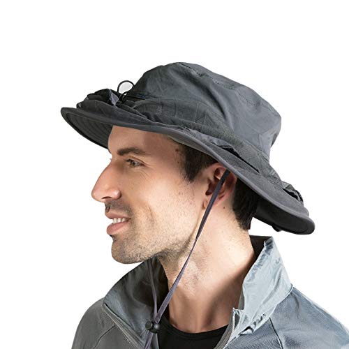 FALETO Men's t Safari Mesh Hats Outdoors Fishing Hat Sun Proction Cap