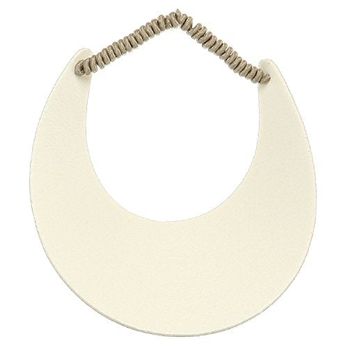 MG Women's Cotton Solid String Sun Visor Hat - color: Khaki