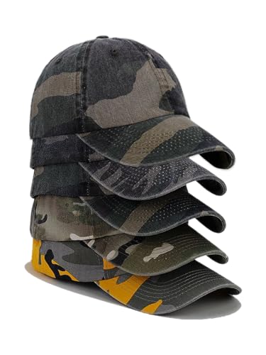 Unisex Military Army Hat Men Women Baseball Cap Flat Top Cap Adjustable Camo Cadet Cap - color: Yellow