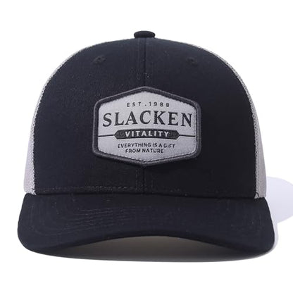 Breathable Snapback Trucker Hats Summer Baseball Caps Adjustable Outdoor Mesh Snap Back Hats for Daily Use - color: Mg-hswmbs2518-black