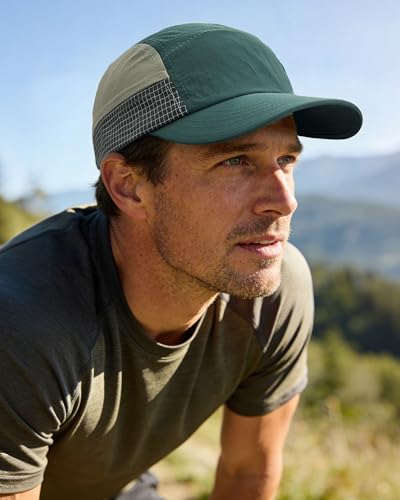 CLAPE Baseball Cap Quick Dry 5 Panel Trucker Hat Unstructured Dad Hat Sports Running Cap Low Profile Golf Hat Fitted Cap - color: Wbbc9-green