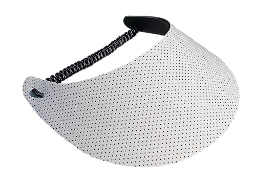 Women's Black White Design Lightweight Packable Foam Visor for Sun Protection and Outdoor Activities - color: B&w 10nb