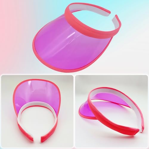 12 Pack Sun Visor Hats for Women, 12 Color