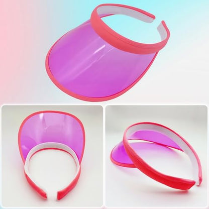 12 Pack Sun Visor Hats for Women, 12 Color