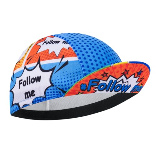 Cycling Cap for Man and Woman Cycling Hat Under Helmet-Polyester Breathable Sweat Absorbent - color: Go-19