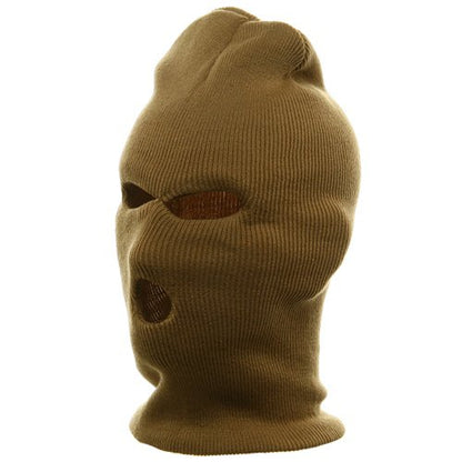 Ski Mask - Tri Hole - color: Khaki