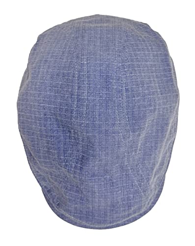 Broner Lightweight Cotton Ripstop Euro Shape Ivy Cap - color: Stone Wash Blue, size: Large
