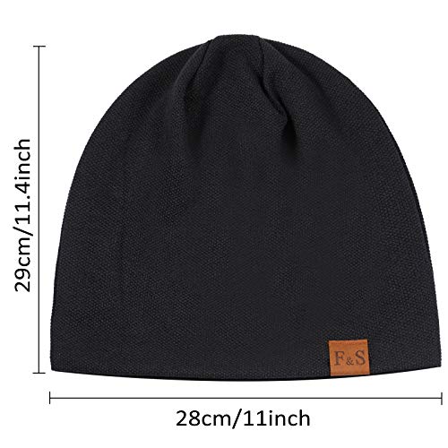 Syhood 4 Pieces Slouchy Beanie Winter Oversized Warm Knit Hat Men Women