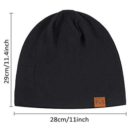 Syhood 4 Pieces Slouchy Beanie Winter Oversized Warm Knit Hat Men Women