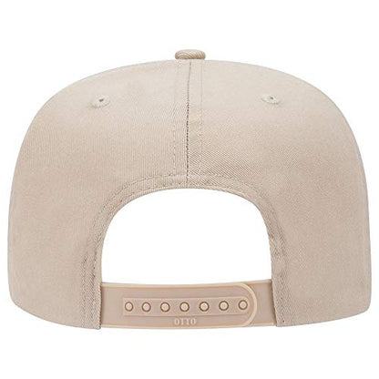 OTTO 6 Panel Pro Style Cotton Blend Twill Cap - color: Khaki