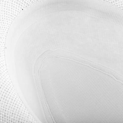 FALETO Unisex Summer Panama Straw Fedora Hat Short Brim Beach Sun Cap Classic - color: #01 White