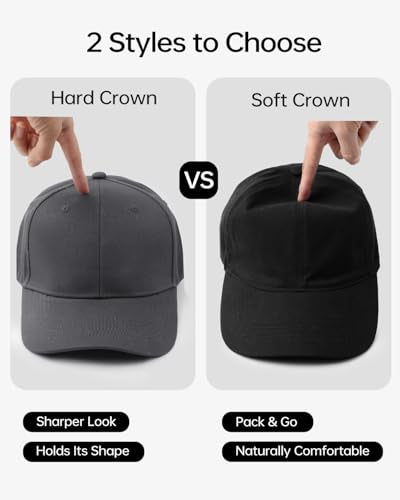 Zylioo XXL Fitted Hats for Men Big Heads, Closed Back Baseball Cap Cotton - color: Dark Gray, size: X-Large-XX-Large
