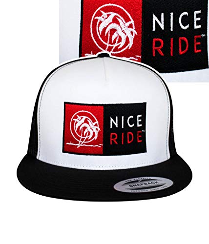 N-R Combo Classic 6006 Snapback Trucker Baseball Hat - color: Black/White/Black