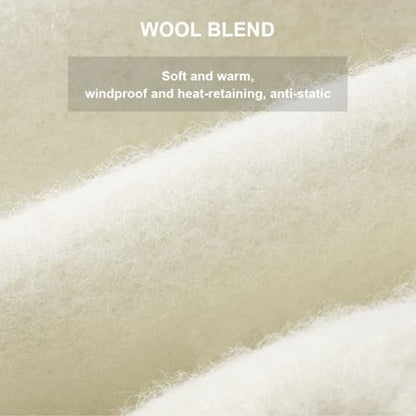 Women Classic Wool Blend Berets Elegant Flat Beret Caps Retro Peaked Cap Hats Autumn Winter Hat Solid Color - color: Beige