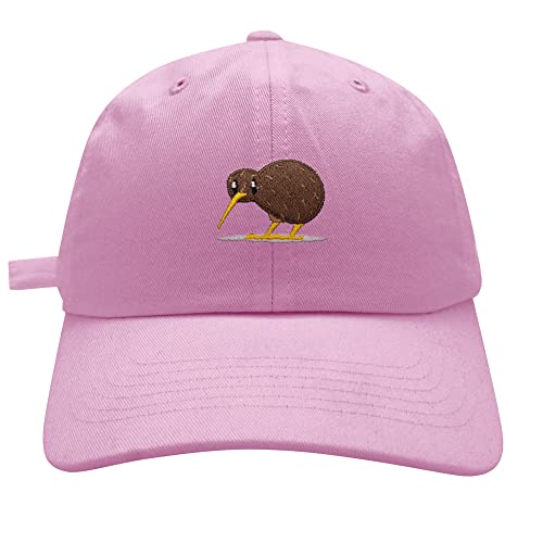 JPAK Kiwi Bird Baseball Cap Embroidered Cotton Dad Hat - Funny - color: Pink
