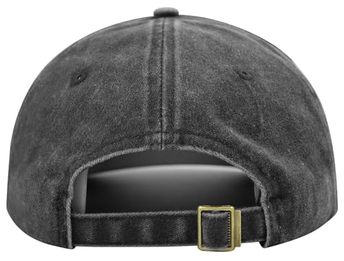 American Flag Veteran Hats for Men Women - color: Embroidered Black