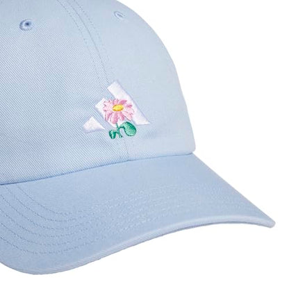 adidas Womens Saturday Cap Casual - Black - color: Glow Blue/White/Tropic Bloom/With Love
