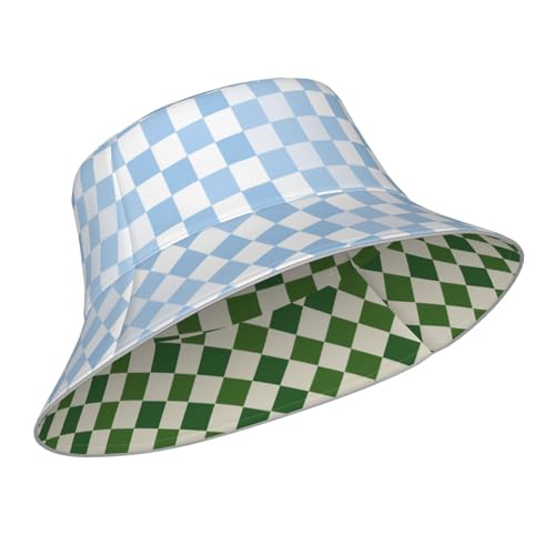 Bucket Hat Double-Side-Wear Reversible Sun Hat Beach Travel Hiking for Women Men - color: C14